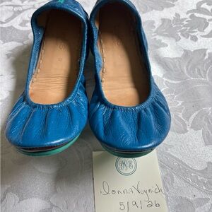 Tieks Cobalt Blue Leather Ballet Flats
